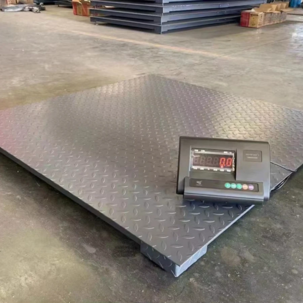 Pig weighing scale platform