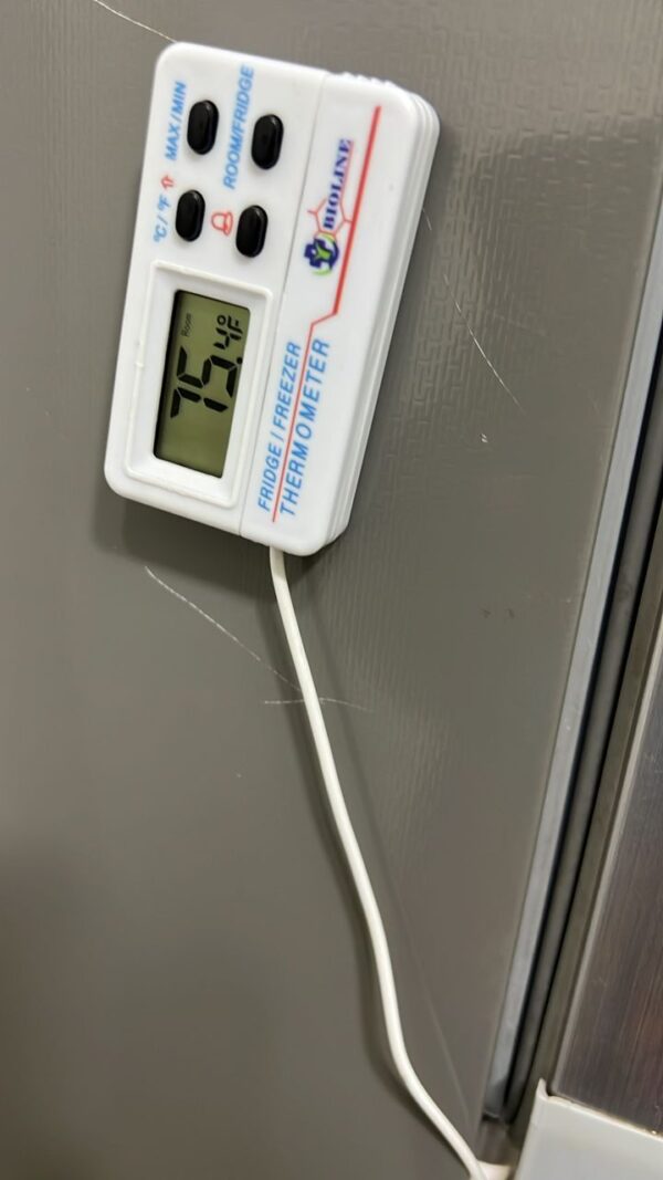 Fridge thermometer for freezer